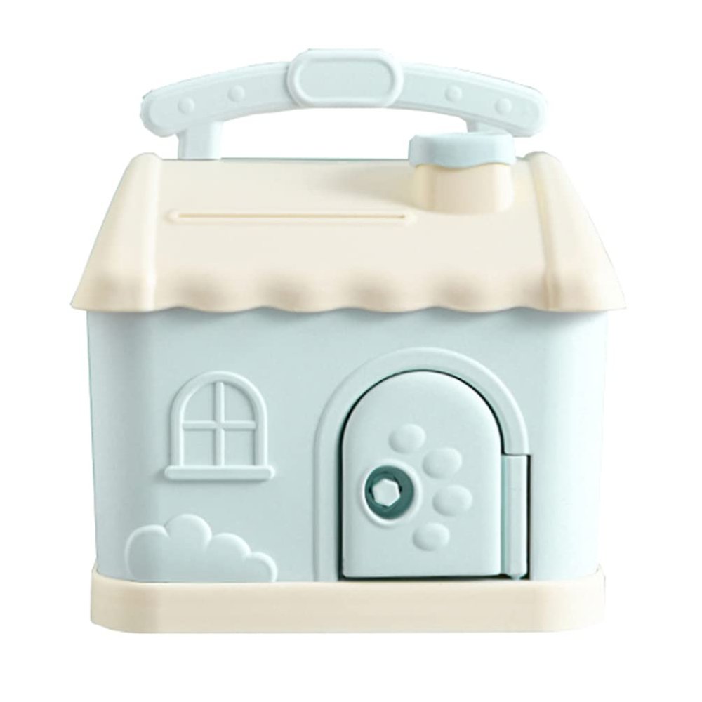 1pc Piggy Bank Decorative Saving Pot Kid Coin Bank House Shape Money Pot Adorable Saving Pot Coin Saving Pot Accessory Pot Children's Day Coin Storage Jar Funny Kid Toy