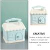 1pc Piggy Bank Decorative Saving Pot Kid Coin Bank House Shape Money Pot Adorable Saving Pot Coin Saving Pot Accessory Pot Children's Day Coin Storage Jar Funny Kid Toy view 2