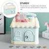 1pc Piggy Bank Decorative Saving Pot Kid Coin Bank House Shape Money Pot Adorable Saving Pot Coin Saving Pot Accessory Pot Children's Day Coin Storage Jar Funny Kid Toy view 3