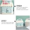 1pc Piggy Bank Decorative Saving Pot Kid Coin Bank House Shape Money Pot Adorable Saving Pot Coin Saving Pot Accessory Pot Children's Day Coin Storage Jar Funny Kid Toy view 4
