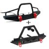 RCLIONS Aluminum Metal Front and Rear Bumper for TRX4,SCX10-ii 1/10th RC Crawler Car Upgrade Parts view 1