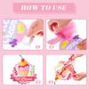 12 Pieces Ice Cream Party Decorations Ice Cream Centerpiece Honeycomb Sundae Topper Decoration Ice Cream Cart Centerpiece for Theme Party Birthday Baby Shower Party Supplies view 3