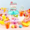 12 Pieces Ice Cream Party Decorations Ice Cream Centerpiece Honeycomb Sundae Topper Decoration Ice Cream Cart Centerpiece for Theme Party Birthday Baby Shower Party Supplies view 4