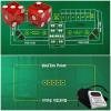 Cyber-Deals Craps & Texas Hold'em Poker Essentials Set: 2-Sided 6ft x 3ft Felt Layout, Las Vegas Casino Table-Played Dice & Cards, Plus Storage Pouch (Harrah's (Red Polished)) view 1