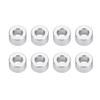 Cosiki Spacers, Spacer, 8pcs/Set RC Spacer Axial SCX10 RC Car Aluminium Alloy Washer Soild RC Shock Damper Spacer for RC Crawler, RC Truck, RC Car view 1