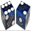 Cyber-Deals Craps & Texas Hold'em Poker Essentials Set: 2-Sided 6ft x 3ft Felt Layout, Las Vegas Casino Table-Played Dice & Cards, Plus Storage Pouch (Palace Station (Blue Polished)) view 3
