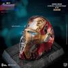 Beast Kingdom Avengers: Endgame Battle Damaged Iron Man Helmet MC-038 Master Craft Statue, Multicolor view 3