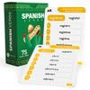 Briston Spanish Verbs Flash Cards  75 Double-Sided Cards Featuring 150 Common Verbs with Audio Access & Grammar Guide, Language Learning Tool for Students, Homeschool & Classroom Study view 1