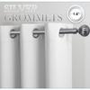 NICETOWN White & Grey Room Darkening Curtains 95 inch Long, Grommet Gradient Curtains Easy-Matching Window Treatments for Boys Bedroom/Kids Room, W52, Set of 2 view 2