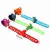 FLOWERBB 6pcs Cartoon Dragon Dinosaur Theme Party Slap Bracelets silicone Wristbands view 2