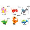 FLOWERBB 6pcs Cartoon Dragon Dinosaur Theme Party Slap Bracelets silicone Wristbands view 4