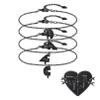 MissNaNa 7.8" Friendship Bracelets for 2/3/4/5/6 Personalized BFF Bracelets Custom Family/Friend Name Bracelet Heart Puzzle Bracelets for Women view 3