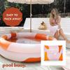 Pool Buoy Round Inflatable Pool with Storage Bag - Premium Outdoor Swimming Pool for Kids, Toddlers, Infants and Adults - Garden and Backyard Pools for Family Summer Pool Party (Kinky Splash) view 2
