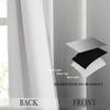 NICETOWN White & Grey Room Darkening Curtains 84 inch Long, Grommet Gradient Curtains Easy-Matching Window Treatments for Boys Bedroom/Kids Room, W52, Set of 2 view 3