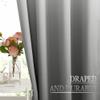 NICETOWN White & Grey Room Darkening Curtains 84 inch Long, Grommet Gradient Curtains Easy-Matching Window Treatments for Boys Bedroom/Kids Room, W52, Set of 2 view 4