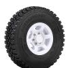 LAFEINA 1.55 inch Beadlock Plastic Wheel Hub Rim and Rubber Tire for 1:10 RC Crawler Car D90 TF2 Tamiya CC01 LC70 MST JIMNY 90069 (90mm White) view 4