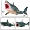EOIVSH Megalodon & Mosasaurus Realistic Dinosaur Toys Set, Ocean Sea Monster Figures for Party Favors, Collection, Birthday Gifts view 2