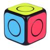 TANCH Magic Speed Cube 1X1 Spinner Cube Stickerless Rotatable Puzzle Fidget Toy for Stress & Anxiety Relief Black view 2