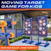 USA Toyz Astroshot Gemini Extreme Shooting Game for Kids 2 Pack Foam Ball Popper Air Guns and Moving Target Shooting Game Toy for Boys Girls 2 Guns 30 Balls Outdoor Compatible with Nerf Blue/Orange view 2