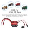 GoolRC 540 Brushed Motor 55T Turns and 60A Brushed ESC Electric Speed Controller Combo Set for 1/10 HSP Redcat Traxxas Tamiya HPI RC4WD Axial RC Crawler Car view 3