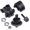XHSESA Front Differential Gearbox Assembly Replacement Gear Box DIY Kit for 1/10 HSP 94123/94106 / 94107 RC Car Modification Parts view 1