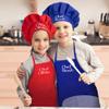 AILIN Custom Name Kids Apron Chef Hat Set For Boy Girl Cooking Baking Painting Craft view 3