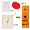 Crobyi Giant Right Center Left Dice Game with 24 Large Chips & Carry Bag. 3.5" Giant Wooden Outdoor & Lawn Dice Game for Adult. view 4