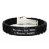Fancy Juggling Gifts, Introvert but Willing to Discuss Juggling, Inappropriate Black Glidelock Clasp Bracelet for Friends from view 1