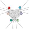 MissNaNa BFF Necklace Personalized Stitching Necklace with Birthstone 2/3/4/5/6 Pcs Customized Heart Puzzle Necklace for Family BFF Friendship Pendants (Set of 6) view 3