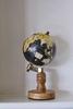 Artizay Vintage Round Wooden Brass Black Rotating Globe for School, Office and Study Room view 1