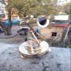 Ganga Nautical Golden Brass 6 inch Antique Alidate with Working Telescope,Surface Level & Magnetic Compass view 1