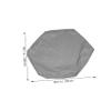 1 Pc Cover Outdoor Sandbox Covers Sandbox Rain Protector ES Sand Pit Kids Elliptical Hexagon S Foldable Only 190t Oxford Cloth Grey view 2