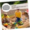 1 Pc Cover Outdoor Sandbox Covers Sandbox Rain Protector ES Sand Pit Kids Elliptical Hexagon S Foldable Only 190t Oxford Cloth Grey view 4