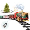 FANL Train Set with Remote Control - Christmas Train Toys - Steam Locomotive Engine, Cargo Car and Train Tracks - Rechargeable Electric Train Toy Gift Toys for Age 3 4 5 6 + Kids. view 1