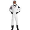 In Flight Men's Costume - Plus XXL (48-52) 1 Set - Soar High in Style with this White Pilot Uniform Set, Perfect for Parties & Events view 1