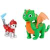 Paw Patrol, Rescue Knights Marshall and Dragon Jade Action Figures Set, Kids Toys for Ages 3 and up view 1