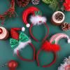 Aneco 9-Piece Assorted Christmas Headband Set - Novelty Xmas Tree Elf Hat Headband for Christmas Party Accessory view 4