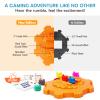 Yinlo Mexican Train Dominoes Set, Double 12 Dominoes Set: Colorful Dot Pips, Real Train Sound Effect Hub, Score Pad and 9 Colorful Trains, 91 Tiles Domino Game Set view 2