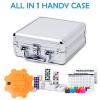Yinlo Mexican Train Dominoes Set, Double 12 Dominoes Set: Colorful Dot Pips, Real Train Sound Effect Hub, Score Pad and 9 Colorful Trains, 91 Tiles Domino Game Set view 3