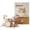 Rolife 3D Wooden Puzzles Model Kit for Adults and Teens to Build Musical Instrument Series (Drum kit) view 1