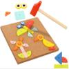 TOOKYLAND Fine Motor Toys, Toy Hammer and Nails Game is Montessori Toys That Exercise Children's Hands-on Skills and Develop Their Imagination for Kids view 1