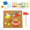 TOOKYLAND Fine Motor Toys, Toy Hammer and Nails Game is Montessori Toys That Exercise Children's Hands-on Skills and Develop Their Imagination for Kids view 4