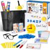 Alritz Pretend Play Teacher Set Classroom Learning Education Includes Reusable White Board Bell Clock and More, Be Teacher Student, for Boys Girls 5 6 7 8 9 10 11 12 +Years Old view 1