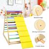 Costzon Foldable Climbing Toys for Toddlers, 3 in 1 Montessori Wooden Triangle Climber for Sliding & Climbing, Kids Indoor Climbers & Gym Play Structures for Boys Girls Gift Present view 3