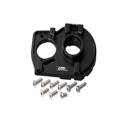 GPM For Losi 1:10 Lasernut U4 Tenacity LOS03028 / Tenacity DB Pro LOS03027V2 Upgrade Parts Aluminum Motor Mount Plate With Heat Sink Fins - 10Pc Set Black
