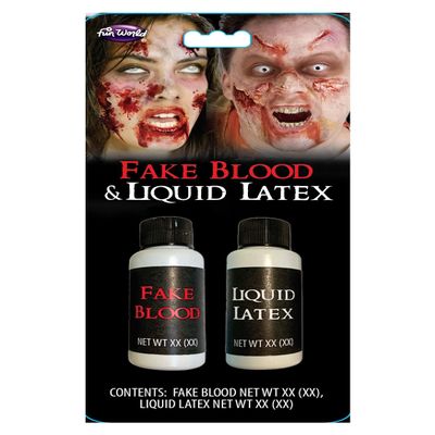 Fun World Fake Blood & Liquid Latex Duo(1oz b.)