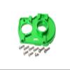 1:10 Lasernut U4 Tenacity LOS03028 / Tenacity DB Pro LOS03027V2 Upgrade Parts Aluminum Motor Mount Plate With Heat Sink Fins - 10Pc Set Green view 1