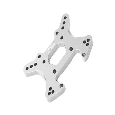 GPM For Losi 1:10 Lasernut U4 Tenacity LOS03028 / Tenacity DB Pro LOS03027V2 Upgrade Parts Aluminum Front Shock Tower -1Pc Set Silver
