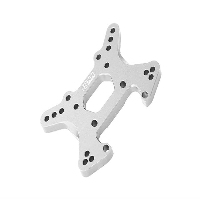 GPM For Losi 1:10 Lasernut U4 Tenacity LOS03028 / Tenacity DB Pro LOS03027V2 Upgrade Parts Aluminum Front Shock Tower -1Pc Set Silver