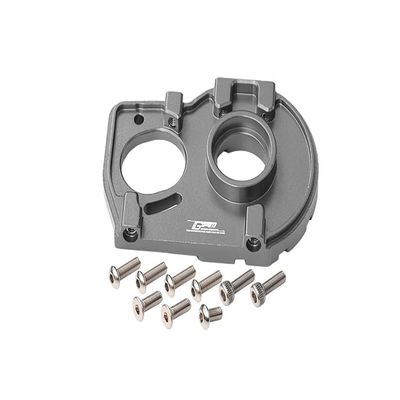 GPM For Losi 1:10 Lasernut U4 Tenacity LOS03028 / Tenacity DB Pro LOS03027V2 Upgrade Parts Aluminum Motor Mount Plate With Heat Sink Fins - 10Pc Set Gray Silver